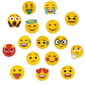 Nouvelle personnalisation émoticône pack chaussure breloque PVC souple pas cher dessin animé vente en gros sacs décorations sandales accessoires - Product Image 1