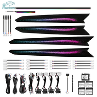 Lampu Ambient Dinamis OEM TROC untuk Volkswagen T-Roc Eropa, Lampu LED Interior Mobil, Kit Upgrade Trim Panel Pintu