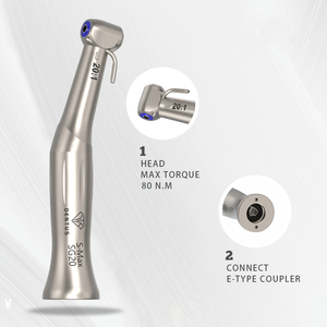 Mũi khoan nha khoa tốc độ thấp góc nghiêng 20:1, mũi khoan nha khoa góc nghiêng phẫu thuật, mũi khoan nha khoa khí nén SG20 - Product Image 4