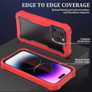 Coques de téléphone portable en silicone souple pour iPhone 16 15 14 13 12 11 Pro <span class=keywords><strong>Max</strong></span> Plus, protection multicouche, anti-chute, coque rigide - Product Image 3