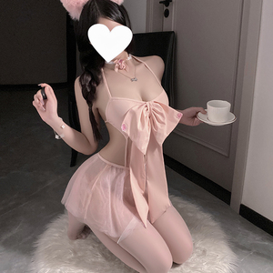 Disfraz de Gata Sexy para Mujer, Lencería de Juego de Roles con Detalle de Lazo, Orejas de Gatita Traviesa, Curiosas y Ronronantes, Estilo Feline - Product Image 5