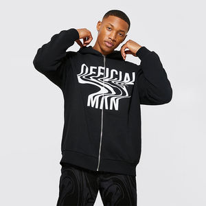 Sweat-shirt à capuche en coton uni avec LOGO imprimé numérique, grande taille, OEM, personnalisé - Product Image 5