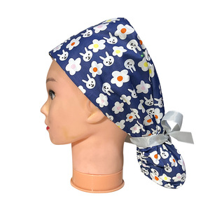 Gorro Quirúrgico para Cabello Largo, Turbante con Estampado <span class=keywords><strong>de</strong></span> Mariposa, Paisley y Plumas, con Hebilla, <span class=keywords><strong>de</strong></span> Sarga <span class=keywords><strong>de</strong></span> Algodón, para Enfermeras - Product Image 2