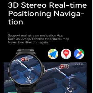 GT100 2026 Meilleure montre connectée 4G pour homme avec caméra, emplacement pour carte SIM, étanche IP68, grande batterie, mémoire 32 Go, écran HD - Product Image 6