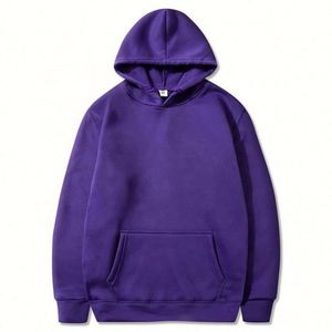 Wholesale Custom Hoodie Vendors Blank Black Men's Hoodies & Sweatshirts Custom 100% Polyester Hoodie for Sublimation Sweat <b>Shirt</b> - Product Image 4