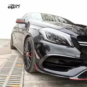 High quality carbon fiber body kit for Mercedes Benz A45 W176 front spoiler rear diffuser for Mercedes Benz a45 facelift