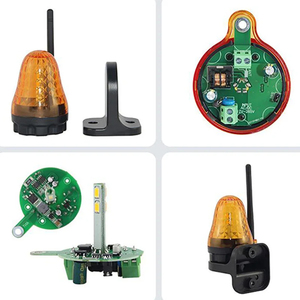 Lampe <span class=keywords><strong>de</strong></span> signalisation LED extérieure universelle 12V, 24V, 220V, alarme sonore, flash stroboscopique, ouvre-<span class=keywords><strong>porte</strong></span> mural d'urgence - Product Image 5