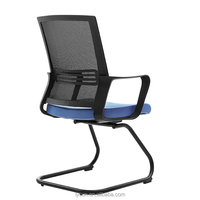 Chaise de bureau ergonomique en maille à mi-dossier pour ordinateur Chaise pivotante noire