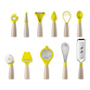 Custom Logo 12-Piece Kitchen Tools Set PP Plastic Vegetable & Fruit Tool Gadgets <b>Home</b> and Kitchen Accessories - Product Image 1