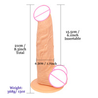 Dildo réaliste en PVC avec ventouse puissante, veines de chair réalistes, pénis artificiel, masturbateur féminin, étanche, écologique, jouets sexuels pour adultes