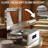 YITIAN Chauffe-plats de luxe pour traiteur Chauffe-plats en acier inoxydable Ensemble de buffet Chauffe-plats électriques pour équipement de restaurant
