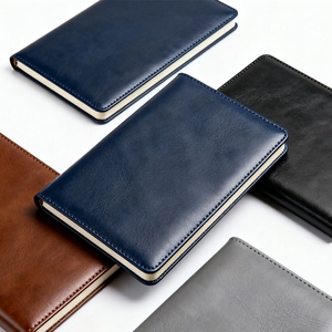Travelers Leather Notebook A5 Genuine Pu Leather Journal With Custom Printing Logo Refillable Pages Pen Loop Pocket Size <b>Diary</b> - Product Image 2