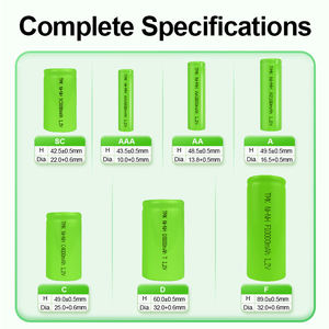 C Tamanho <span class=keywords><strong>1.2V</strong></span> 4500mAh Recarregável Níquel Metal Hidreto (Ni-MH) Bateria para Lanternas & Brinquedos - Product Image 6