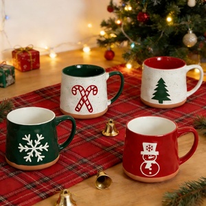 Factory Direct Sale Christmas Ceramic <b>Cup</b> and Saucer Set Elegant Holiday Tea Time Gift Boxed for Christmas Eve Dinner Party - Product Image 3