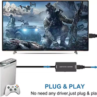 Convertisseur SCART vers HDMI, câble adaptateur BNC, convertit la vidéo et l'audio analogiques SCART et composite pour les lecteurs DVD de cinéma maison et les ordinateurs