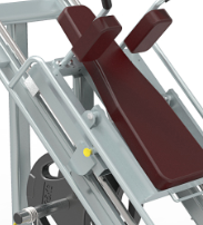Machine de musculation commerciale 2-en-1 Hack Squat et Leg Press, réglable, en acier robuste, pour l'entraînement des jambes, avec pile de poids de 70 kg - Product Image 5