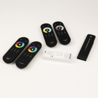 Controlador LED RGB de 6A4/Canal, DC12V/24V, Control Remoto Táctil RF, Atenuación Suave, Modos de Cambio de Color, Control Inalámbrico de Larga Distancia