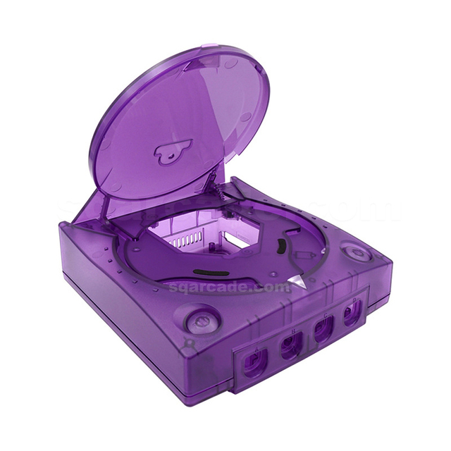 Replacement Transparent Housing Shell Case for SGA Dreamcast DC Retro Video Game Console Shell Clear Case