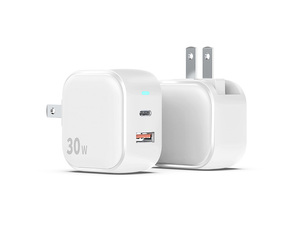 Nouveau <span class=keywords><strong>chargeur</strong></span> PD <span class=keywords><strong>30W</strong></span> USB Type C <span class=keywords><strong>chargeur</strong></span> rapide QC3.0 double Port Charge rapide 3.0 charge optimale de téléphone pour <span class=keywords><strong>iPhone</strong></span> 15/14/<span class=keywords><strong>13</strong></span>/12 GAN - Product Image 4
