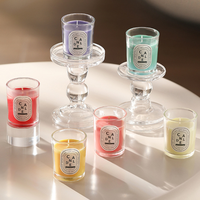 Bougie en cire végétale parfumée sans fumée, style nordique, pot en verre, luxe minimaliste, style Ins, décoration d'intérieur, cadeau idéal pour anniversaire et fêtes, best-seller