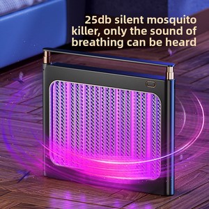 Lampe anti-moustiques électrique UV rechargeable 390nm, tue-insectes bionique au <span class=keywords><strong>CO2</strong></span>, <span class=keywords><strong>piège</strong></span> à mouches silencieux, lumière anti-insectes pour intérieur et extérieur - Product Image 1