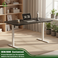 Bureau électrique moderne Cadre de bureau réglable en hauteur Mobilier de bureau Table à hauteur réglable pour le bureau