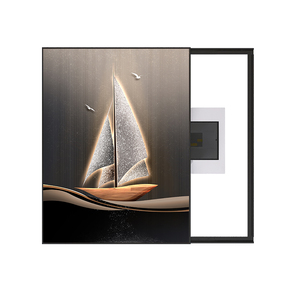 Décoration murale moderne en forme <span class=keywords><strong>de</strong></span> voilier, cache pour boîtier <span class=keywords><strong>de</strong></span> compteur électrique, interrupteur d'alimentation, affiche, décoration intérieure, <span class=keywords><strong>aquarelle</strong></span> originale - Product Image 1