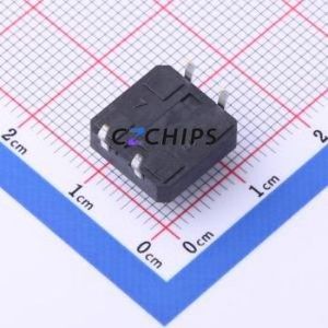 TS-KG1103-BB65F Tactile Switch Through hole Component THT,12x12mm Switch Single Pole Single Throw Round Button 2.5N Through Hole - Product Image 2