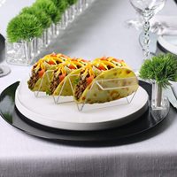 Acryl-Taco-Halter Ständer Servierplatten Mexikanisches Essgeschirr Pfannkuchenständer für Küchentisch Restaurant Party Dekoration