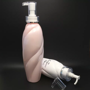 Nhựa 300ml 500ml 750ml chai tóc điều hòa trang trí Trắng chai dầu gội đầu với máy bơm - Product Image 2