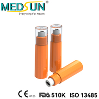 Lancettes médicales de sécurité à ressorts doubles à usage unique, activées par le contact, 21G 23G 25G 26G 28G 30G (100 pièces/boîte)