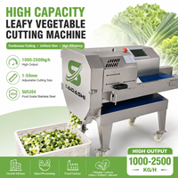 SAIDASHI Commerciële transportband groentesnijmachine voor bladgroenten, kool, sla, spinazie, centrale keuken, saladegebruik, 440V