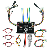 FLYPSKY 14~84V FT85BD ESC Dual con Carcasa de Aluminio SIN VESC con Luces y Bocina para Patinetes Eléctricos, Bicicletas Eléctricas, Motocicletas Eléctricas y Robótica
