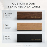 Diffuseur de parfum pour voiture en gel parfumé, rechargeable, avec bande en bois, emballage de luxe, logo personnalisé, matériaux naturels, non toxique