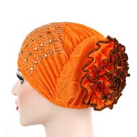 Voile de tête musulman en gros, style maille, très populaire, turban pour femme, bonnet chimio, foulard enveloppant la tête