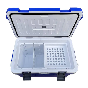 Picnic Medical Transport Ice Cooler Box Picnic Medical Transport Vaccine Cooler With Wheel Handle Outdoor Transport Storage Box