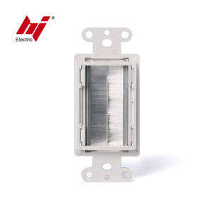 <span class=keywords><strong>Brosse</strong></span> basse tension en plastique 1 groupe Plaque murale Accès au câble Plaque murale américaine <span class=keywords><strong>Brosse</strong></span> avec listé ELT - Product Image 6