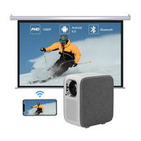 Projecteur de poche LED LCD Touyinger H6 Pro 4K USB pour cinéma, théâtre, multimédia, jeux, mini projecteur portable pour la maison