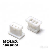 Livraison rapide - Connecteur femelle MOLEX 0510210300 3 broches 1,25 mm pour câble, boîtier de réceptacle pour appareils médicaux et électroniques