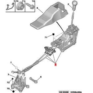 Palanca de Cambios Manual para Peugeot 308 408 2.0, 2400JJ, Plástico, Ergonómica, Pieza de Auto - Product Image 3