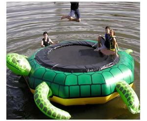 Precio barato flamenco trampolines de agua deportes flotantes inflable parque acuático trampolín inflable flamenco trampolín de agua de mar - Product Image 2