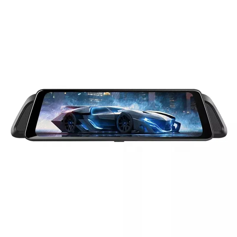 Sıcak satış 9.66 inç IPS tam ekran dokunmatik araba dikiz aynası araba dvr'ı 4G GPS navigasyon Adas Android Dash kamera