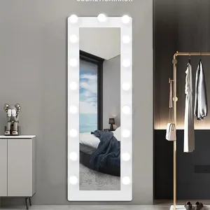 OEM/ODM столик голливудские большие зеркала для украшения салона гардеробное настенное зеркало для макияжа напольное зеркало