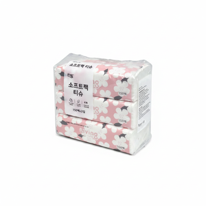 High Quality Cotton Tissues Low-Priced Living Soft Pack 150 <b>Sheets</b> X 3 - Product Image 2