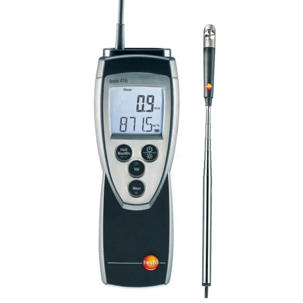 high precise handheld testo 416 digital vane anemometer  for industrial Order-Nr.  0560 4160