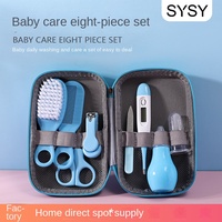 Kit de Soins des Ongles pour Bébé et Nourrisson avec Coupe-Ongles en Silicone, Ciseaux, Pince à Épiler, Lime, Brosse et Peigne – Fournitures Essentielles