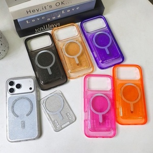 Étui de téléphone magnétique transparent à paillettes de haute qualité Senyork avec porte-cartes et pochette arrière pour iPhone 17 Air 16 Pro Max - Product Image 4