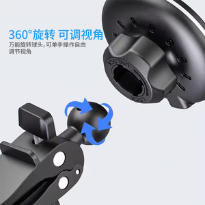 Support de téléphone magnétique pour voiture à fixation bec d'aigle, recharge sans fil, ABS noir, usage général - Product Image 1