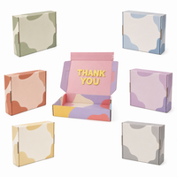 Boîte d'expédition pliable en carton ondulé avec impression personnalisée en couleur, logo personnalisé, vente en gros, directement de l'usine, OEM