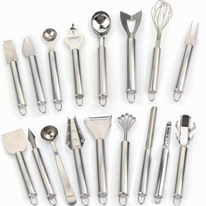 Ensemble d'ustensiles de cuisine 16 pièces en acier inoxydable, outils de cuisson multifonctions pour la préparation de pizzas et le manipulation du fromage - Product Image 5